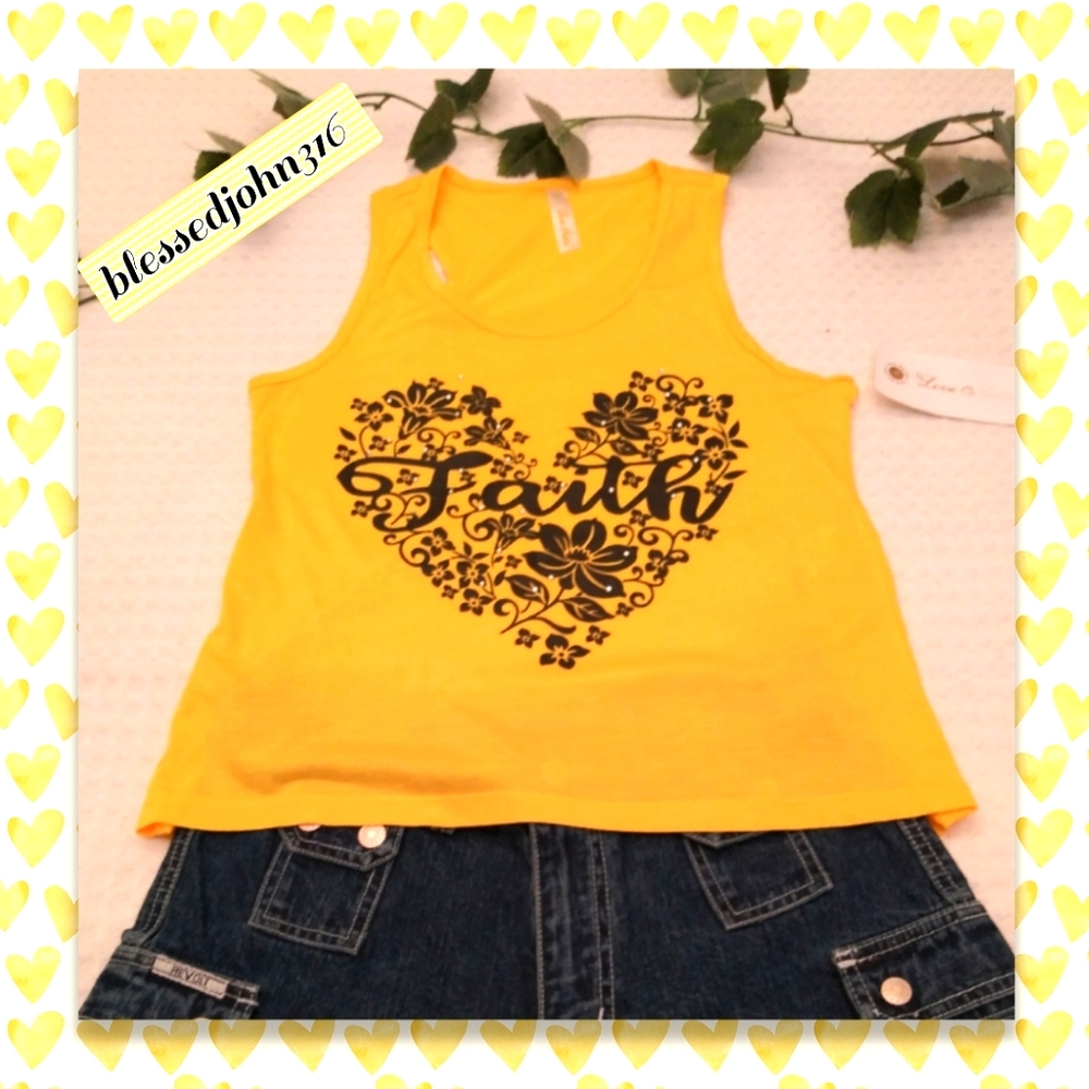 Love Nation Faith Crop Top NWT